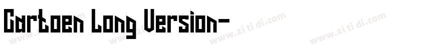 Cartoen Long Version字体转换